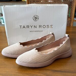 Taryn Rose Dash Knit Blush Pink Slip On Shoes Size 7